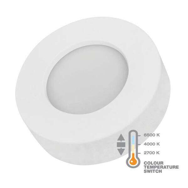 3 u 1 LED panel okrugli nadgradni 2700/4000/6500K - 6W - Slika 1