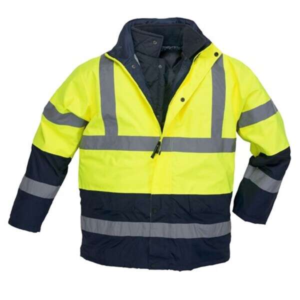 4u1 signalizirajuća zaštitna Hi-viz parka ROAD WAY žuto/plava - Slika 1