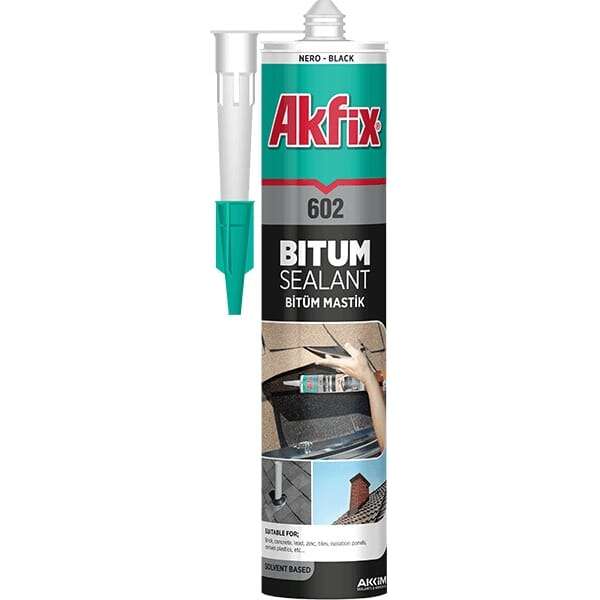 Akfix 602 Bitumenska zaptivna masa 310ml - Slika 1