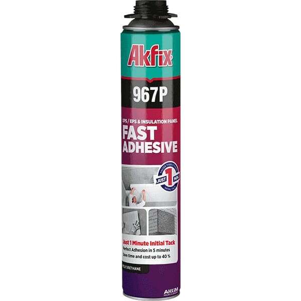 Akfix 967P pur pena za stiropor FAST- 1min. 900gr - Slika 1