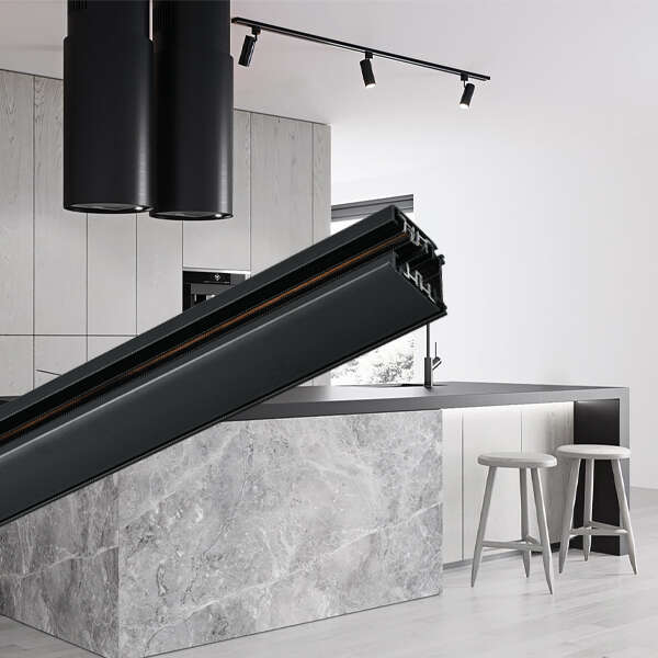 Alu šina trofazna 1m crna - Slika 2