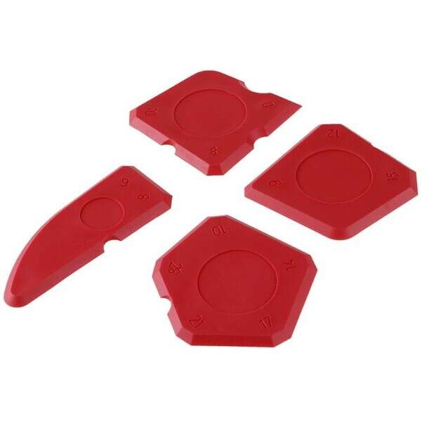 Aplikator - strugač za silikon 4kom. LEVIOR - Slika 1