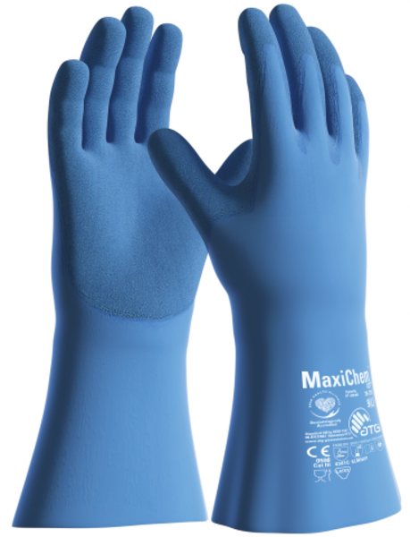 ATG MaxiChem Cut latex duga plava rukavica 35 cm - Slika 1