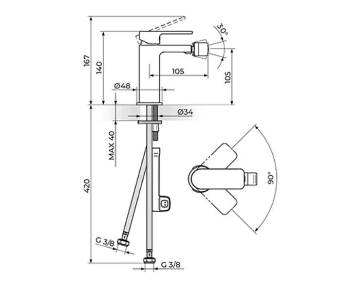 Baterija za bide 239101G - Slika 2