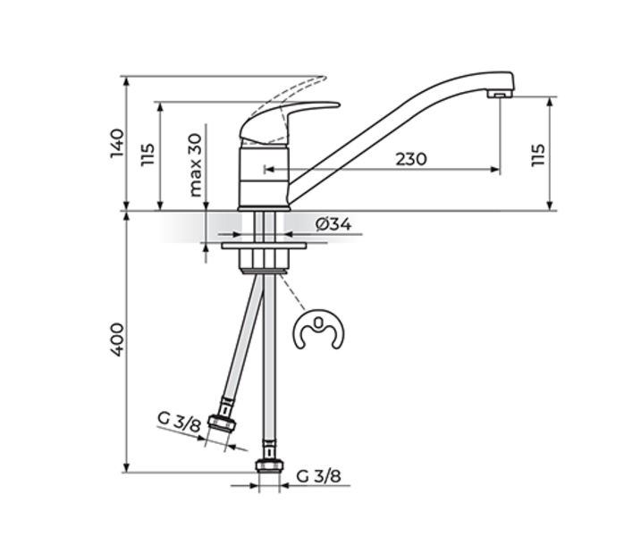 Baterija za sudoperu PERLA JP381001 - Slika 2