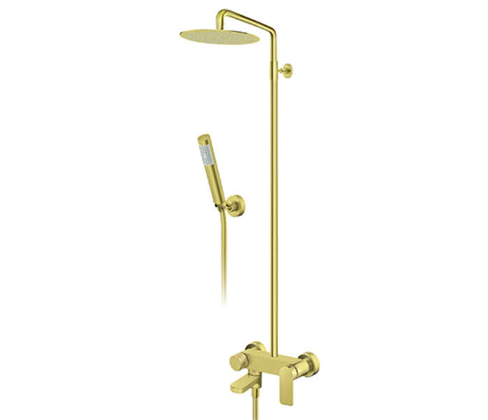 Baterija za tuš kadu sa usponskim tušem 210x210mm i izlivom 237351G - Slika 1