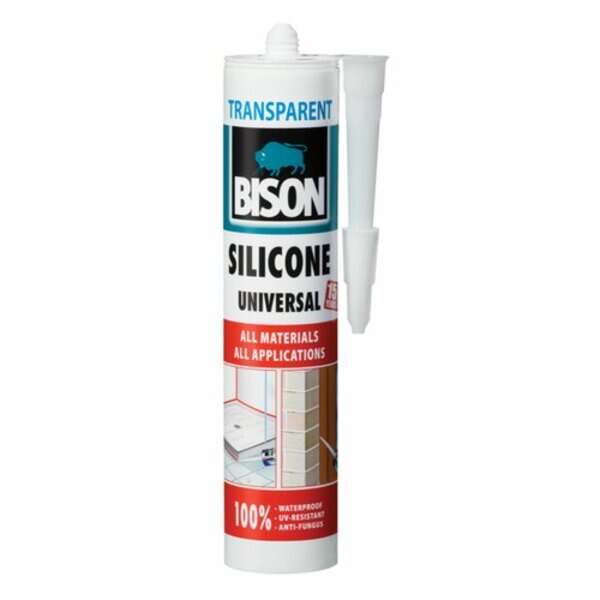 Bison silicone universal transparent 280ml- Univerzalni silikonski zaptivač providan - Slika 1