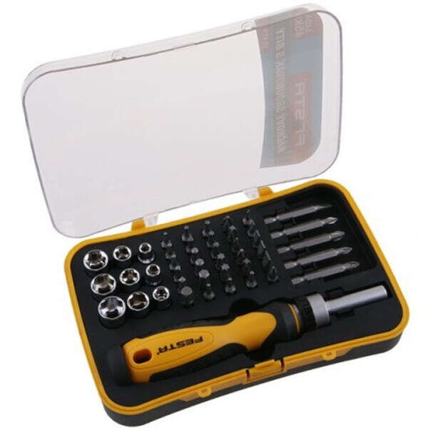 Bitovi i gedore sa račnom set 45kom. FESTA - Slika 1