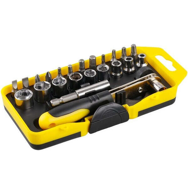 Bitovi i gedore sa račnom set 23kom. LEVIOR - Slika 1