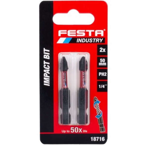 Bitovi produženi PH2 - 50mm 2kom. FESTA INDUSTRY - Slika 3