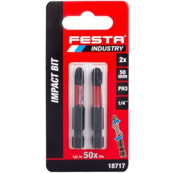 Bitovi produženi PH3 - 50mm 2kom. FESTA INDUSTRY - Slika 3