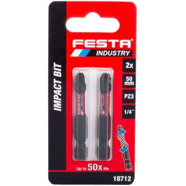 Bitovi produženi PZ1 - 50mm 2kom. FESTA INDUSTRY - Slika 3
