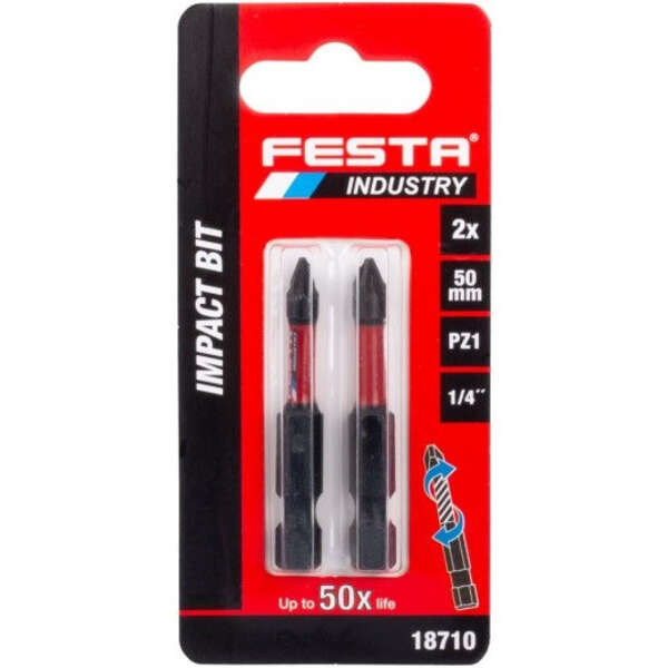 Bitovi produženi PZ3 - 50mm 2kom. FESTA INDUSTRY - Slika 3