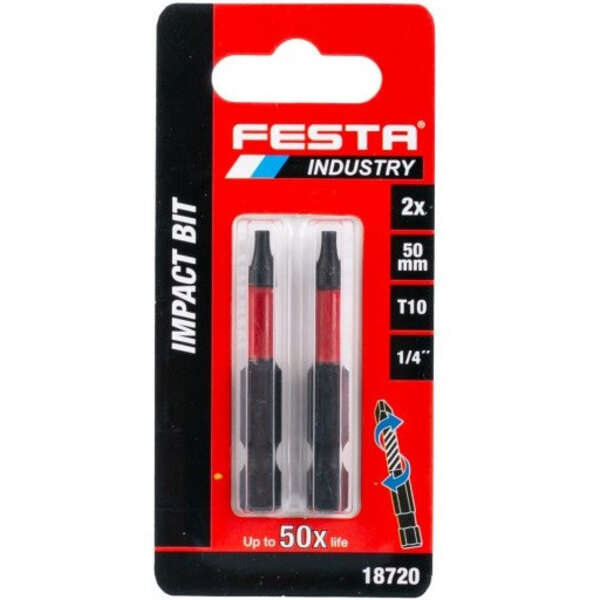 Bitovi produženi T10 - 50mm 2kom. FESTA INDUSTRY - Slika 3