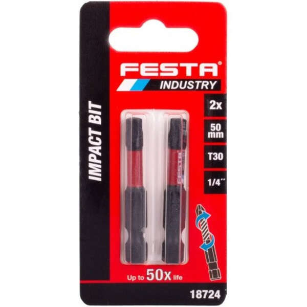 Bitovi produženi T30 - 50mm 2kom. FESTA INDUSTRY - Slika 3
