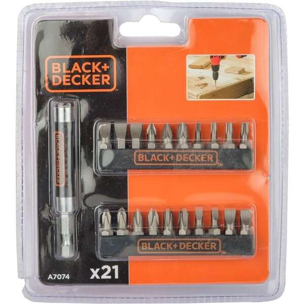 Set bitova sa nosačem A7074-XJ Black&Decker - Slika 1