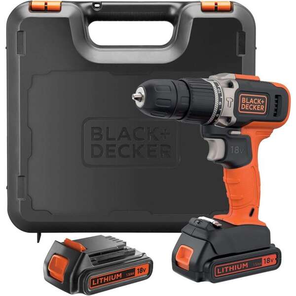 Akumulatorska udarna bušilica u koferu BCD003C2K-QW Black&Decker - Slika 1