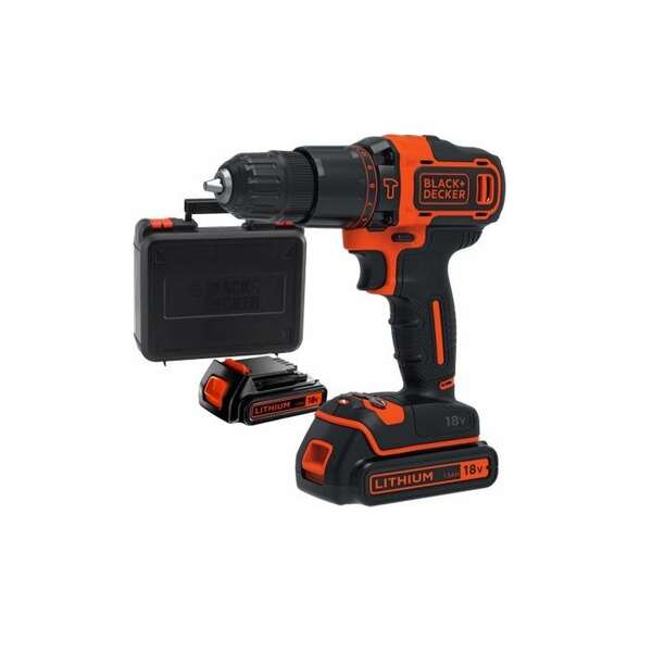 Akumulatorska udarna bušilica BDCHD18K1B2-QW Black&Decker - Slika 1
