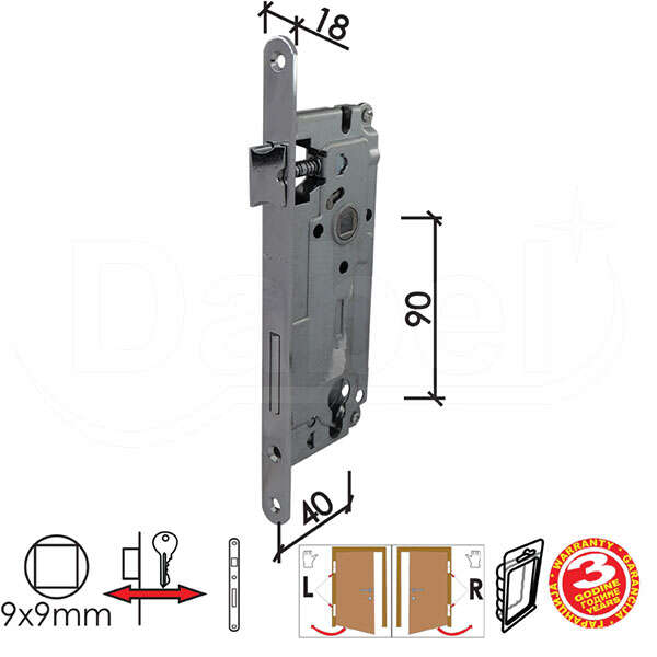 Brava za drvena vrata IDEA C HR 40/90/18/9 3.STEPEN DBP1 - Slika 1