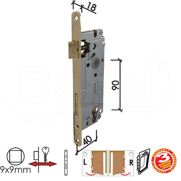 Brava za drvena vrata IDEA C MS 40/90/18/9 3.STEPEN DBP1 - Slika 1