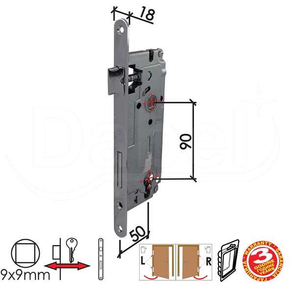 Brava za drvena vrata IDEA C HR 50/90/18/9 3.STEPEN DBP2 - Slika 1