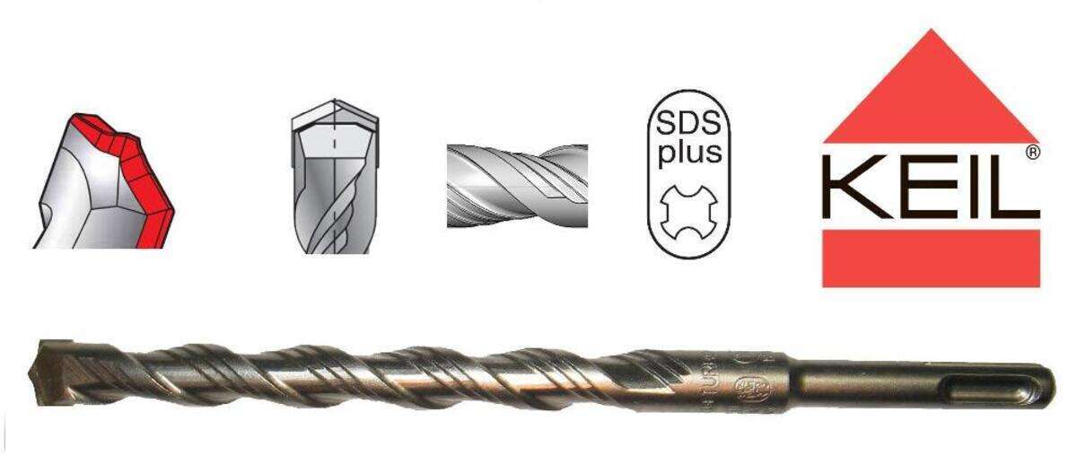 Burgija KEIL SDS+ fi 6,5mm, 260mm - Slika 2