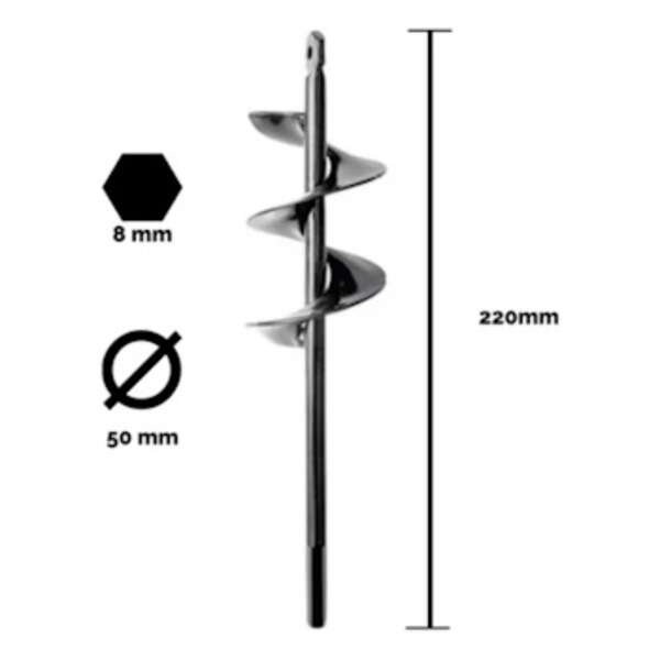Burgija za zemlju 5x22cm Einhell by KWB - Slika 3