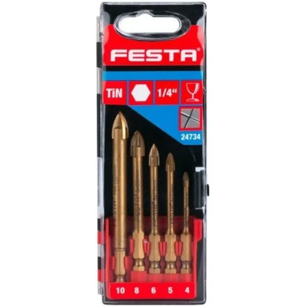 Burgije za staklo i keramiku 4-10mm FESTA - Slika 1