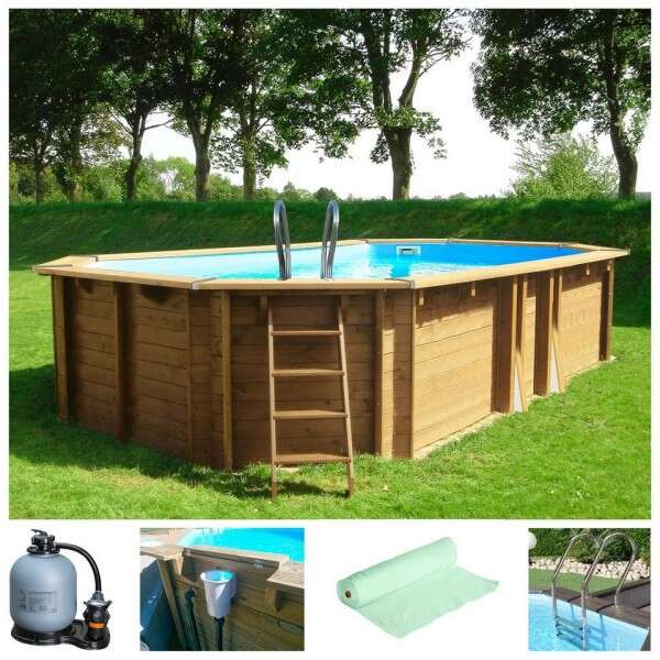 Ovalni bazen 5,36 X 3,36 X 1,17m Canelle 2 set - Slika 2