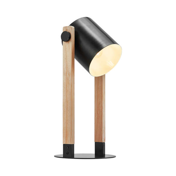 Dekorativna stona svetiljka drvo 1H-1xE27 - Slika 1