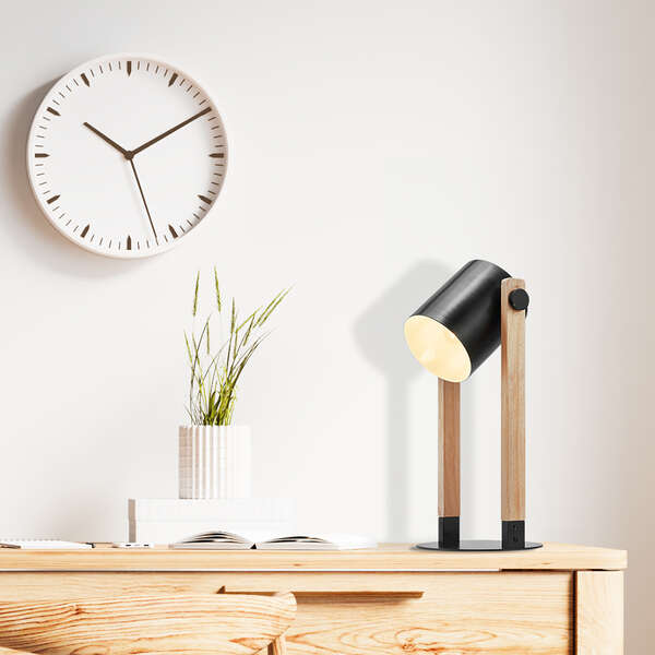 Dekorativna stona svetiljka drvo 1H-1xE27 - Slika 2