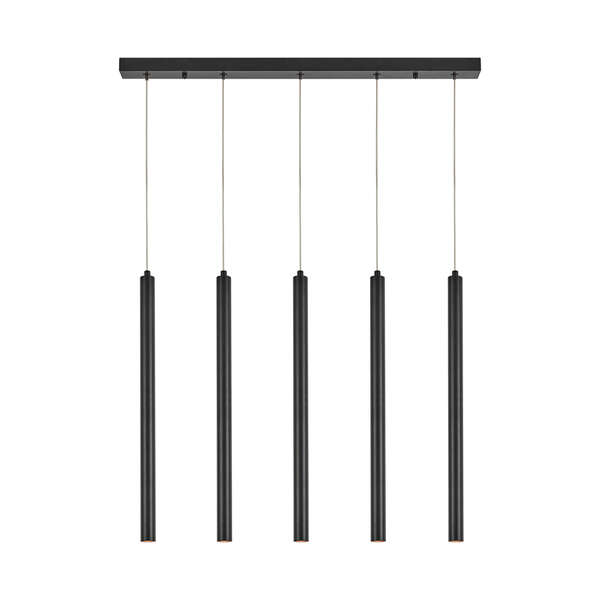 Dekorativna svetiljka crna 1H-5xG9 - Slika 1