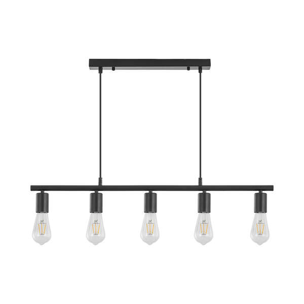 Dekorativna svetiljka crna 5H-5xE27 - Slika 3