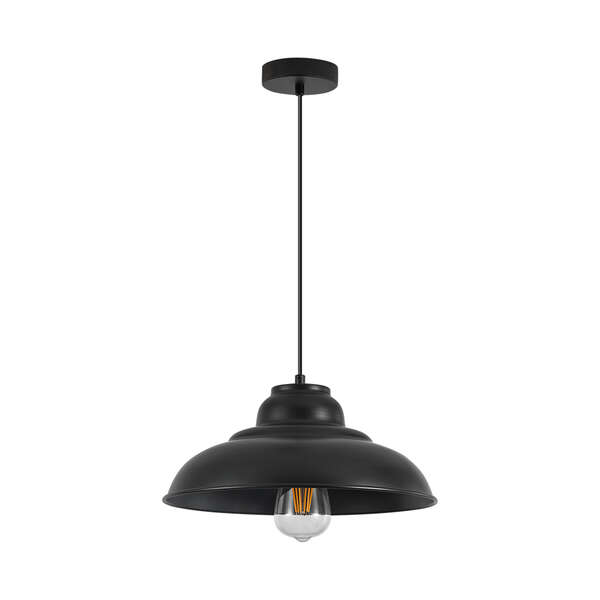 Dekorativna visilica crna 1H-1xE27 - Slika 2