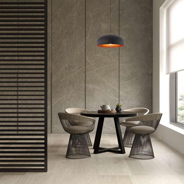 Dekorativna visilica crna 1H-1xE27 - Slika 2