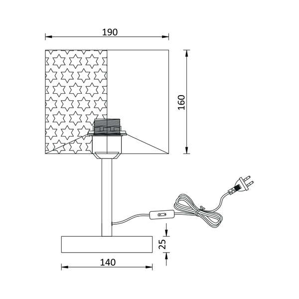Dekorativna visilica crna 3H-1xE27 - Slika 4