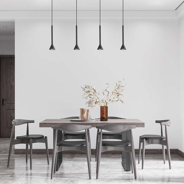 Dekorativna visilica crna 4H-4xGU10 - Slika 2