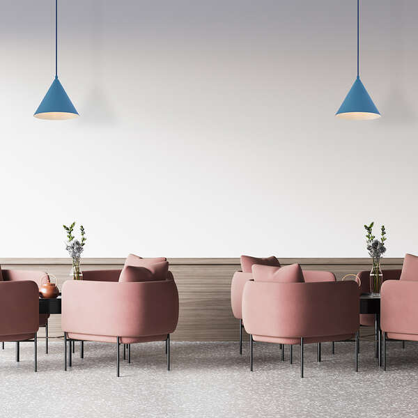 Dekorativna visilica plava 1H-1xE27 - Slika 2