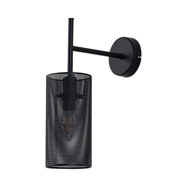 Dekorativna zidna svetiljka crna 1H-1xE14 - Slika 2