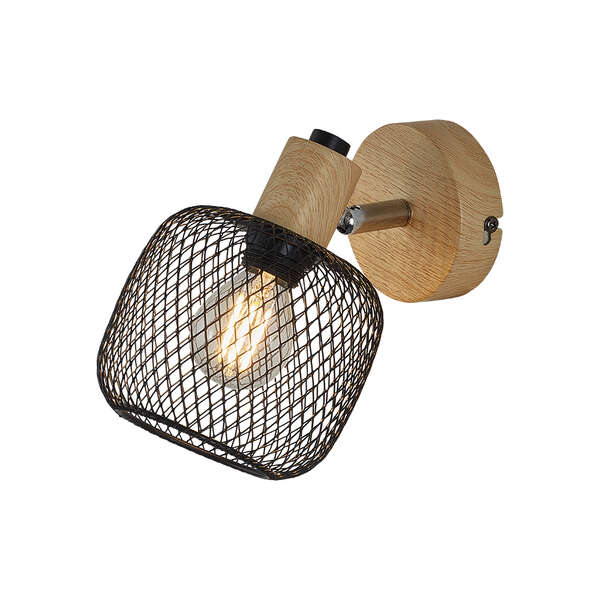 Dekorativna zidna svetiljka drvo 1H-1xE14 - Slika 1