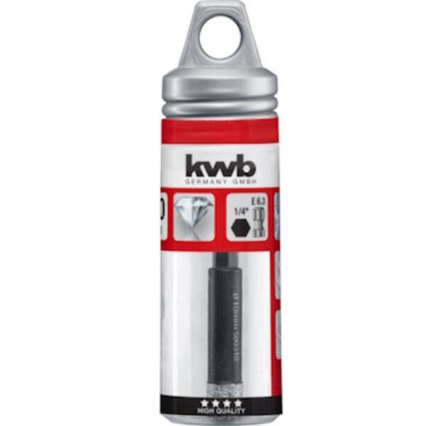 Dijamantska krunasta testera za suvo bušenje 1/4 – E6.3 10mm Einhell by KWB - Slika 3