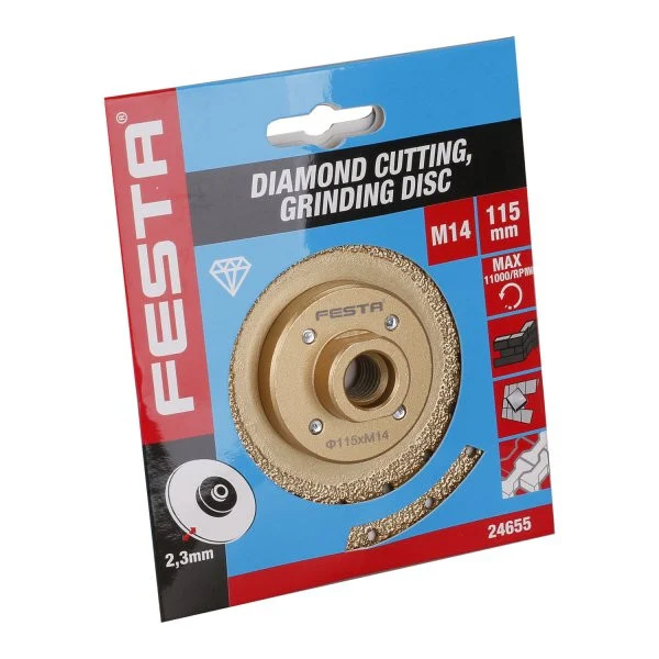 Dijamantski brusni i rezni disk M14 - 115mm FESTA - Slika 4