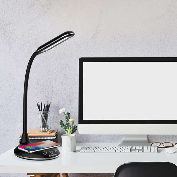 Dimabilna stona lampa 5W crna + wireless punjenje - Slika 2