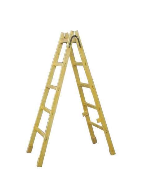 Drvene merdevine molerske - 3 gazišta - Slika 1