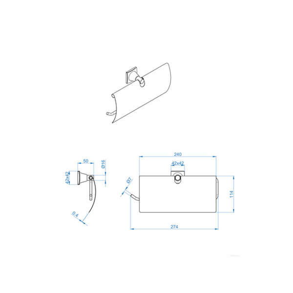 Držač ubrusa classic LINNI - Slika 4