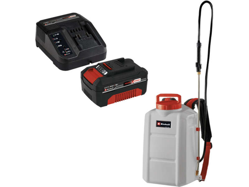 Akumulatorska leđna prskalica GE-WS 18/150 li i power-x-change 18V 4,0 ah starter-kit Einhell - Slika 1