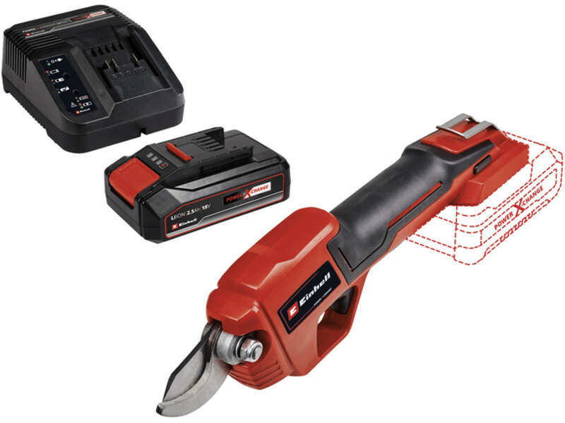 Einhell Aku. Makaze za orezivanje GE-LS 18 Li i Power-X-Change 18V 2,5 Ah Starter-Kit - Slika 1