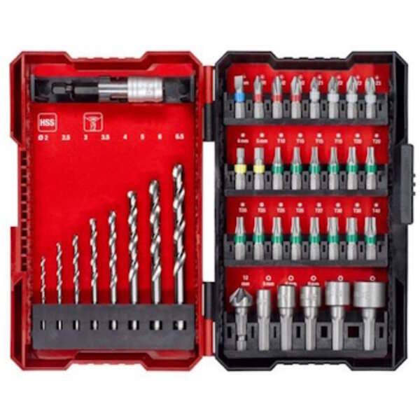 Einhell by KWB set burgija adaptera i bitova hex burgije za metal L-Box 39/1 - Slika 3