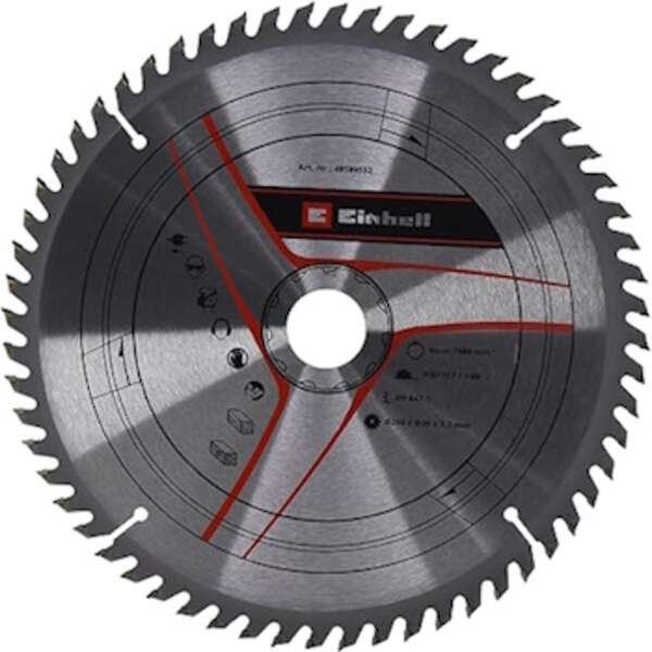 TCT rezni list 250X30X3.2mm T60 Einhell by KWB - Slika 1