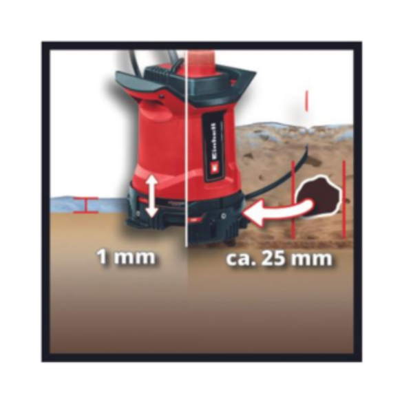 Akumulatorska pumpa za prljavu vodu, potapajuća GE-DP 18/25 LL Li – Solo Einhell - Slika 2
